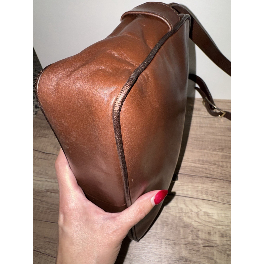 Vintage Givenchy Brown Leather 4G Logo Shoulder Bag Spain Quiet Luxury Classic - Picture 7 of 16